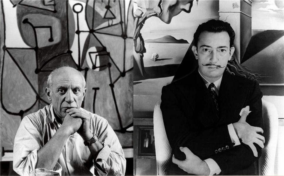 Пабло Пикассо и Сальвадор Дали