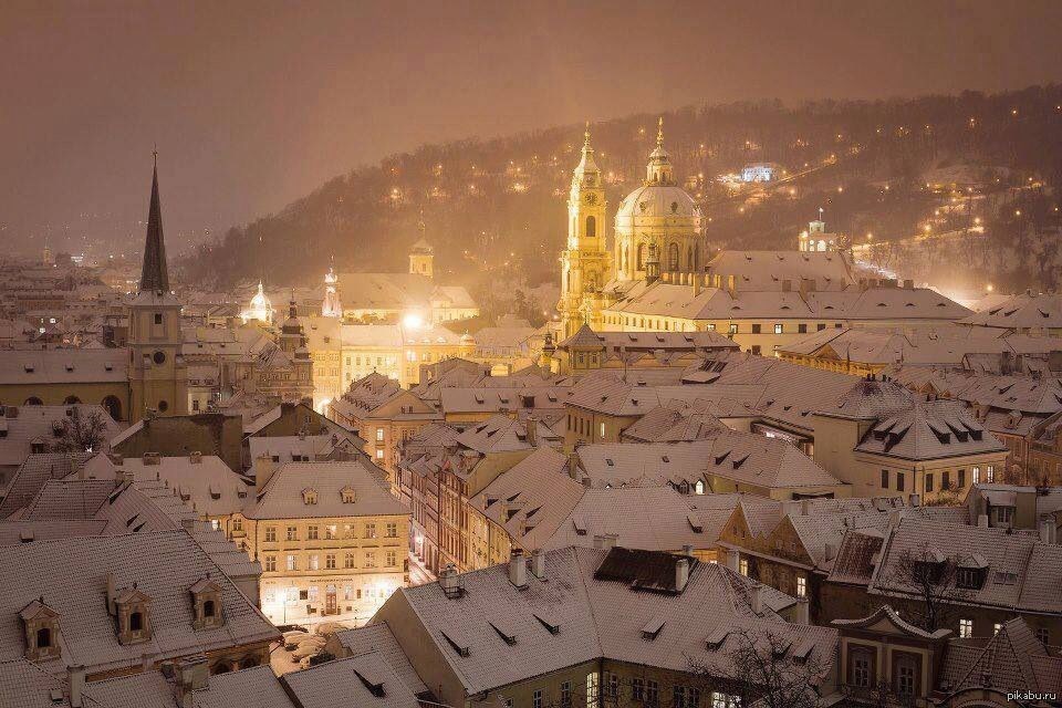 Зима в Праге. Фото: Funon.cc