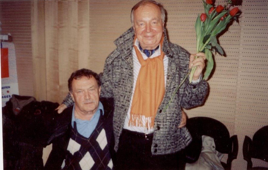 Василий Аксенов и Андрей Вознесенский. 2001 год. Фото Василия Попова.