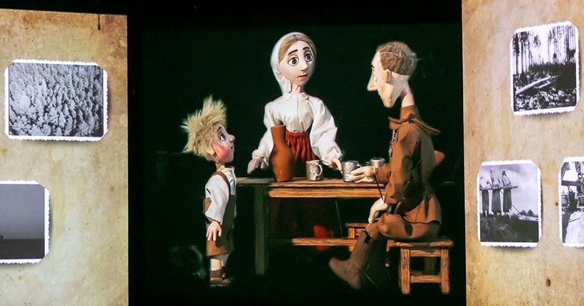 "Когда папа вернётся с войны", Новосибирский областной театр кукол. Фото Валерия Панова